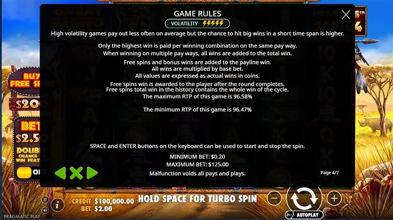 Multiplier and tumble rules